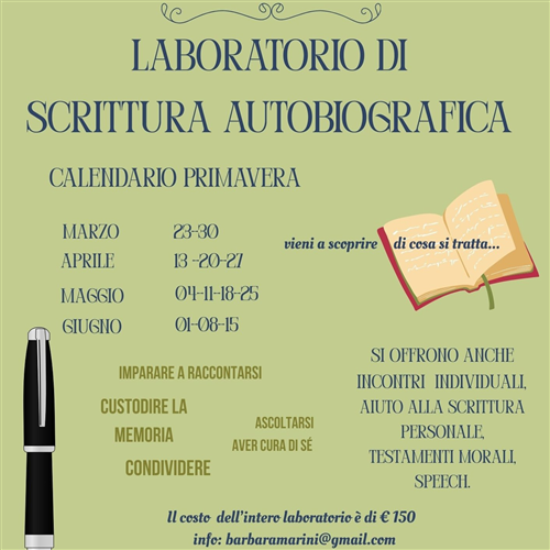 Laboratorio di scrittura autobiografica