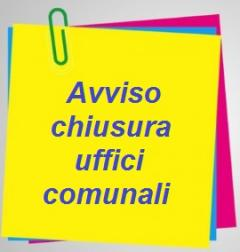 Avviso chiusura uffici