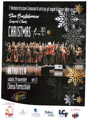 San Bartolomeo Gospel Choir Christmas tour 2025!